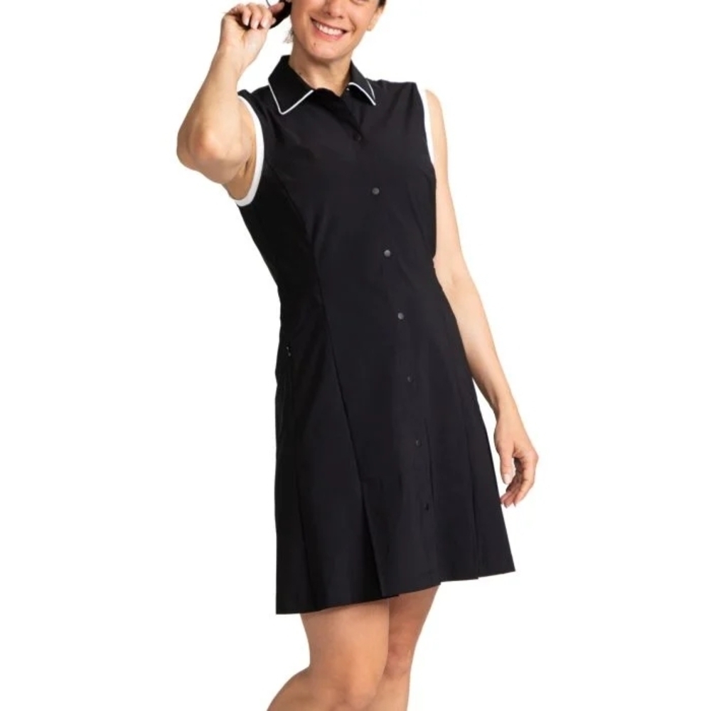 Kinona Black Sleeveless Golf Dress Size L